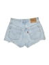 Levi's 100% Cotton Blue Denim Shorts Size 25 waist - photo 2