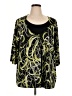 Maggie Barnes Black 3/4 Sleeve Blouse Size 1X - photo 1