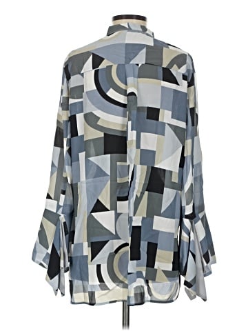 Lafayette 148 New York Long Sleeve Blouse (view 2)