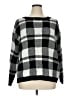 Cozy Casuals 100% Acrylic Checkered-gingham Black Pullover Sweater Size 1X - photo 1