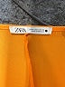 Zara Solid Orange Casual Dress Size S - photo 4