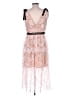 Self-Portrait 100% Polyester Pink Cocktail Dress Size 10 - photo 2