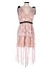 Self-Portrait 100% Polyester Pink Cocktail Dress Size 10 - photo 1