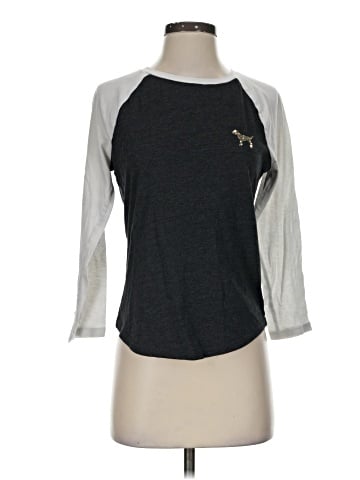 Victoria's Secret Pink 3/4 Sleeve T-Shirt (view 1)