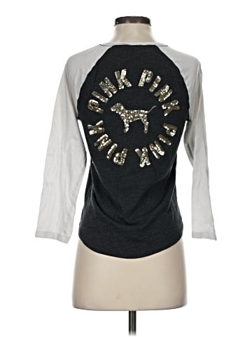 Victoria's Secret Pink 3/4 Sleeve T-Shirt (view 2)