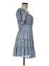 Trixxi 100% Polyester Paisley Blue Casual Dress Size M - photo 4