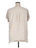 Simply Vera Vera Wang 100% Polyester Metallic Silver Short Sleeve Top Size XL - photo 2