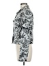 Paige 100% Polyester Floral Jacquard Gray Silver Jacket Size M - photo 5