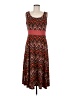 Perceptions Chevron-herringbone Brown Casual Dress Size M - photo 1
