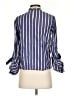 Zara Basic Stripes Blue 3/4 Sleeve Blouse Size S - photo 2