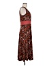 Perceptions Chevron-herringbone Brown Casual Dress Size M - photo 4