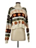 LA Hearts Print Green Pullover Sweater Size S - photo 1