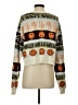 LA Hearts Print Green Pullover Sweater Size S - photo 2