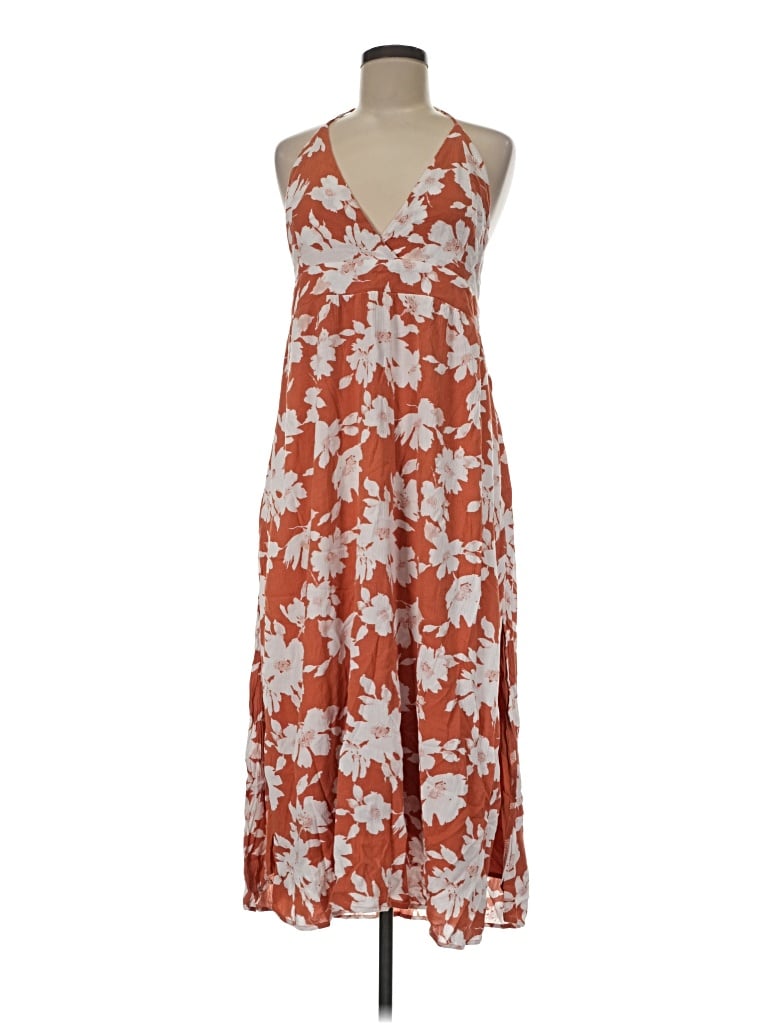 Pre-owned Lulus Casual Dress In Orange