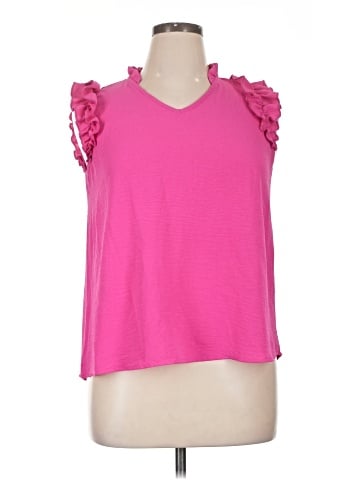 Periwinkle Sleeveless Top (view 1)