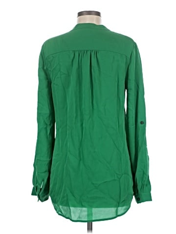 Diane von Furstenberg Long Sleeve Silk Top (view 2)