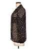 Olive and Oak 100% Polyester Animal Print Black Long Sleeve Blouse Size L - photo 5