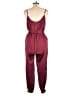 The Impeccable Pig 100% Polyester Solid Burgundy Jumpsuit Size L - photo 2