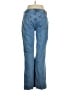 Zara 100% Baumwolle Chevron-herringbone Blue Jeans Size 10 - photo 2