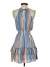 Unbranded 100% Rayon Stripes Blue Casual Dress Size S - photo 2