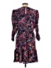 Scoop 100% Polyester Floral Purple Casual Dress Size L - photo 2