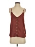 Paper Crane 100% Polyester Brown Tank Top Size S - photo 1