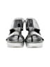 BCBG 100% Polyurethane Silver Wedges Size 6 1/2 - photo 2