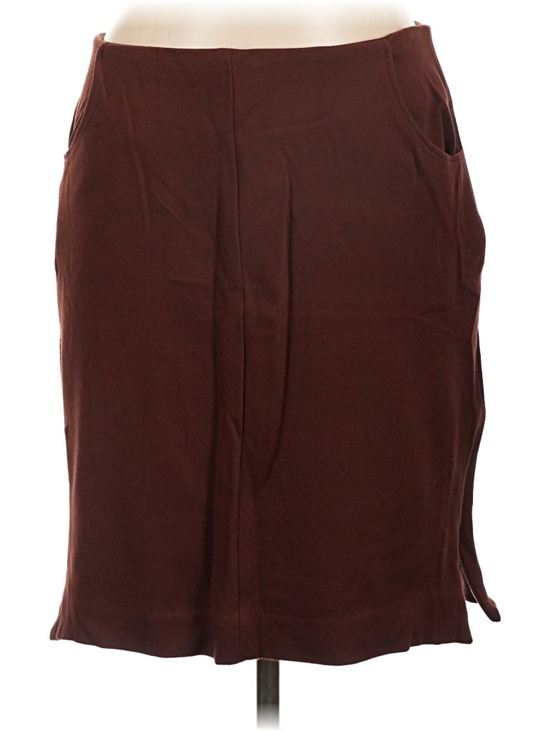 Pre-owned Cabi Casual Skirt In Burgundy