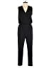 Lou & Grey Solid Black Jumpsuit Size L - photo 1