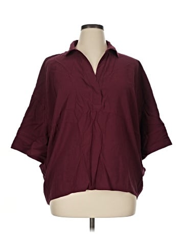 Banana Republic Factory Store 3/4 Sleeve Button-Down Shirt (view 1)