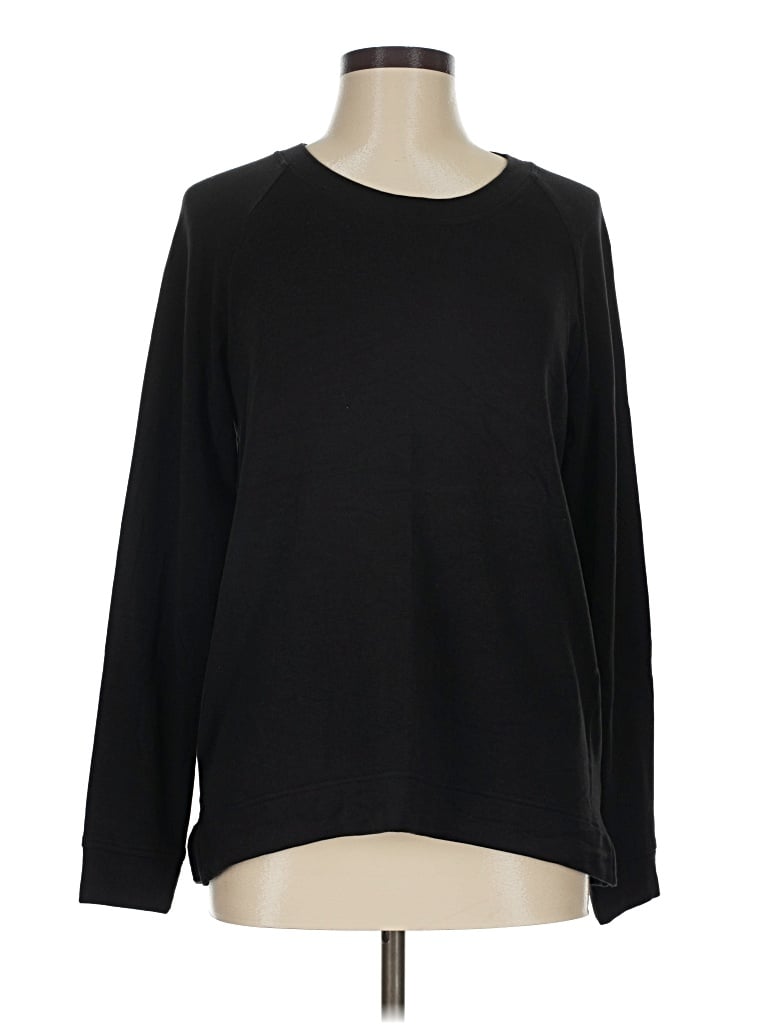 Pre-owned Lou & Grey For Loft Pullover Sweater In Black