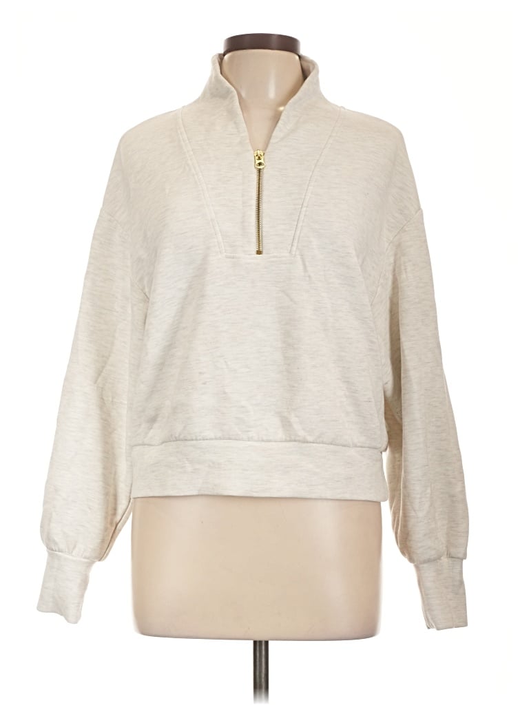 Pre-owned Varley Pullover Sweater In Silver