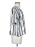 sandwich_ 100% Linen Stripes Silver Short Sleeve Blouse Size EU 36 / US 6 - photo 4