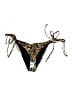 Topshop Animal Print Gold Black Swimsuit Bottoms Size 10 - photo 1