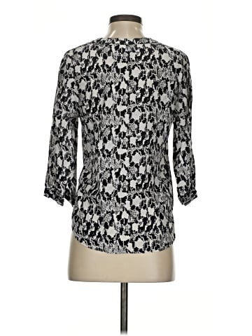 Cynthia Rowley TJX 3/4 Sleeve Silk Top (view 2)