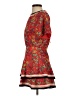 Alice + Olivia 100% Polyester Floral Red Casual Dress Size 0 - photo 5