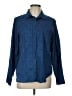 Gap 100% Cotton Stars Blue Long Sleeve Button-Down Shirt Size L - photo 1
