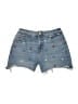 No Boundaries Stars Blue Denim Shorts Size 5 - photo 1