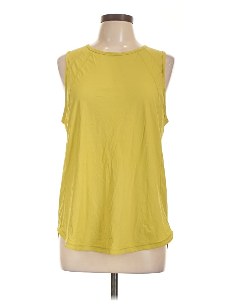 Pre-owned Lululemon Athletica Sleeveless T-shirt In Yellow