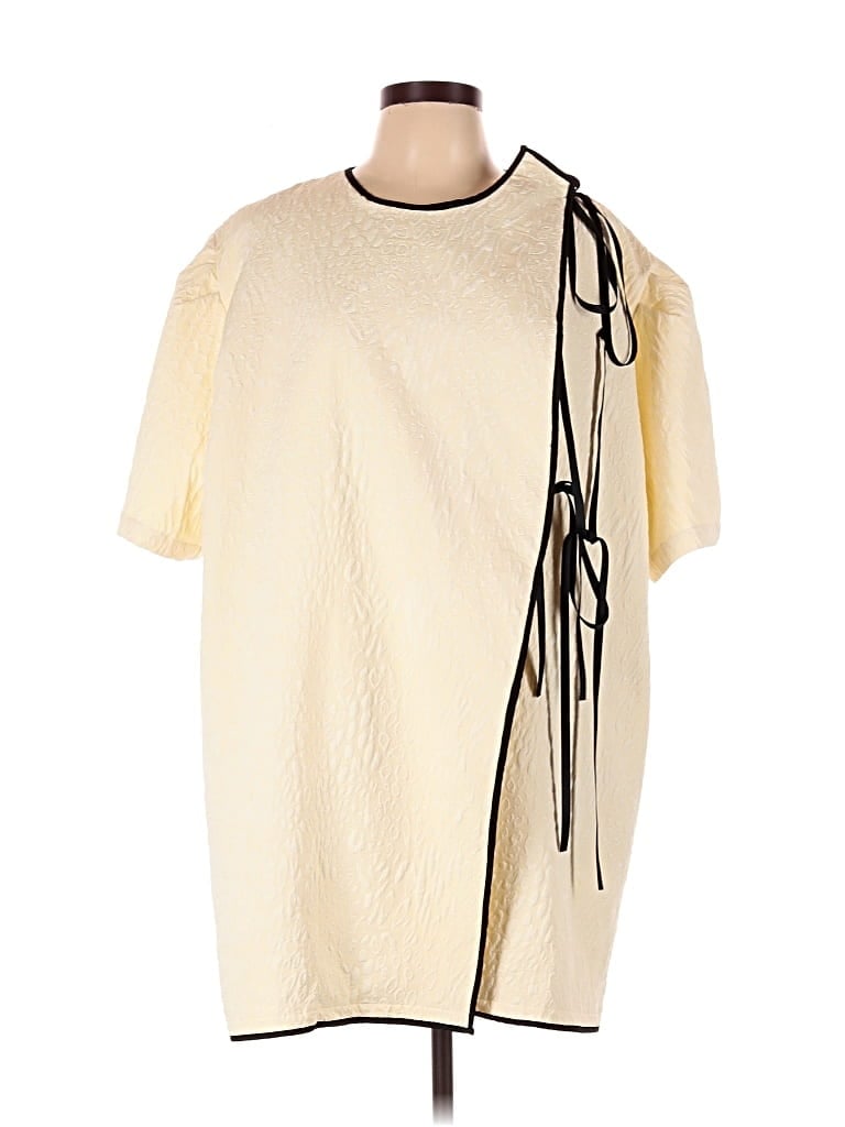 Ghospell Casual Dress In Yellow