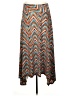 Allison Brittney Chevron-herringbone Blue Casual Skirt Size S - photo 1