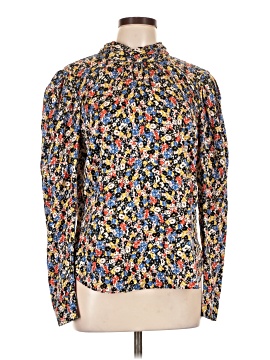 Veronica M. Long Sleeve Silk Top