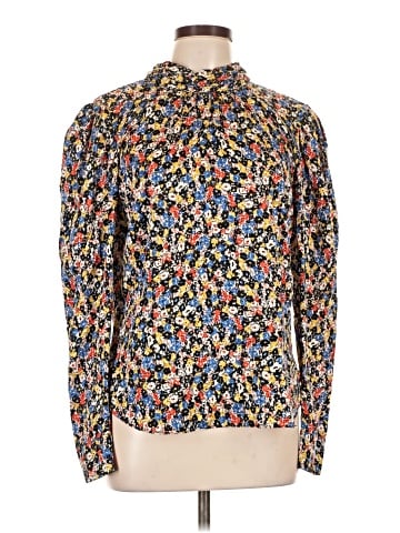 Veronica M. Long Sleeve Silk Top (view 1)