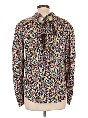 Veronica M. Long Sleeve Silk Top (view 2)