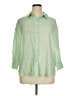 Cupio Green 3/4 Sleeve Button-Down Shirt Size 1X - photo 1