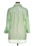Cupio Green 3/4 Sleeve Button-Down Shirt Size 1X - photo 2