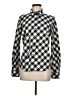 Foxcroft Argyle Black Long Sleeve Button-Down Shirt Size 8 - photo 1