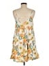 Roxy 100% Viscose Tropical Orange Casual Dress Size M - photo 2