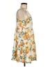Roxy 100% Viscose Tropical Orange Casual Dress Size M - photo 4