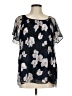 Banana Republic 100% Polyester Black Short Sleeve Blouse Size M - photo 1